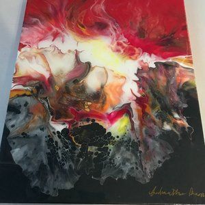 Dutch pour flow art.